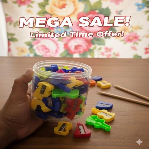 15 Pcs Premium Pencil Sharpeners – Fast & Clean Sharpening
