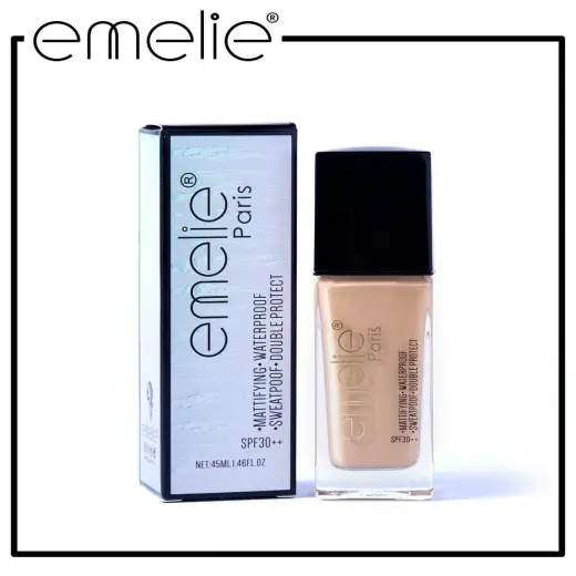 Emelie Cosmetics Liquid Foundation – Smooth Coverage Makeup Base for Flawless Skin