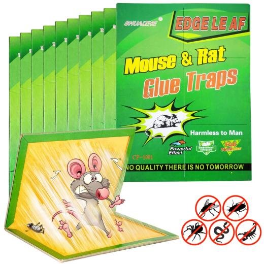 Pack of 1 / 2 / 3 / 5 Extra Sticky Mouse Trap Glue Boards – Long Rat Catcher Pads for Home, Kitchen & Warehouse – Safe & Non-Toxic Pest Control Sheets
