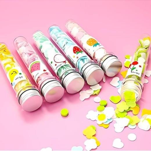 Portable Tube & Large Box Soap Petals Disposable Travel Soap, Washing Hand Bath Toiletry Paper Soap