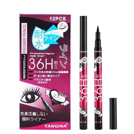 Yankina Black Eyeliner Marker – Precision Waterproof Eye Makeup Pen (Multiple Pack Options)